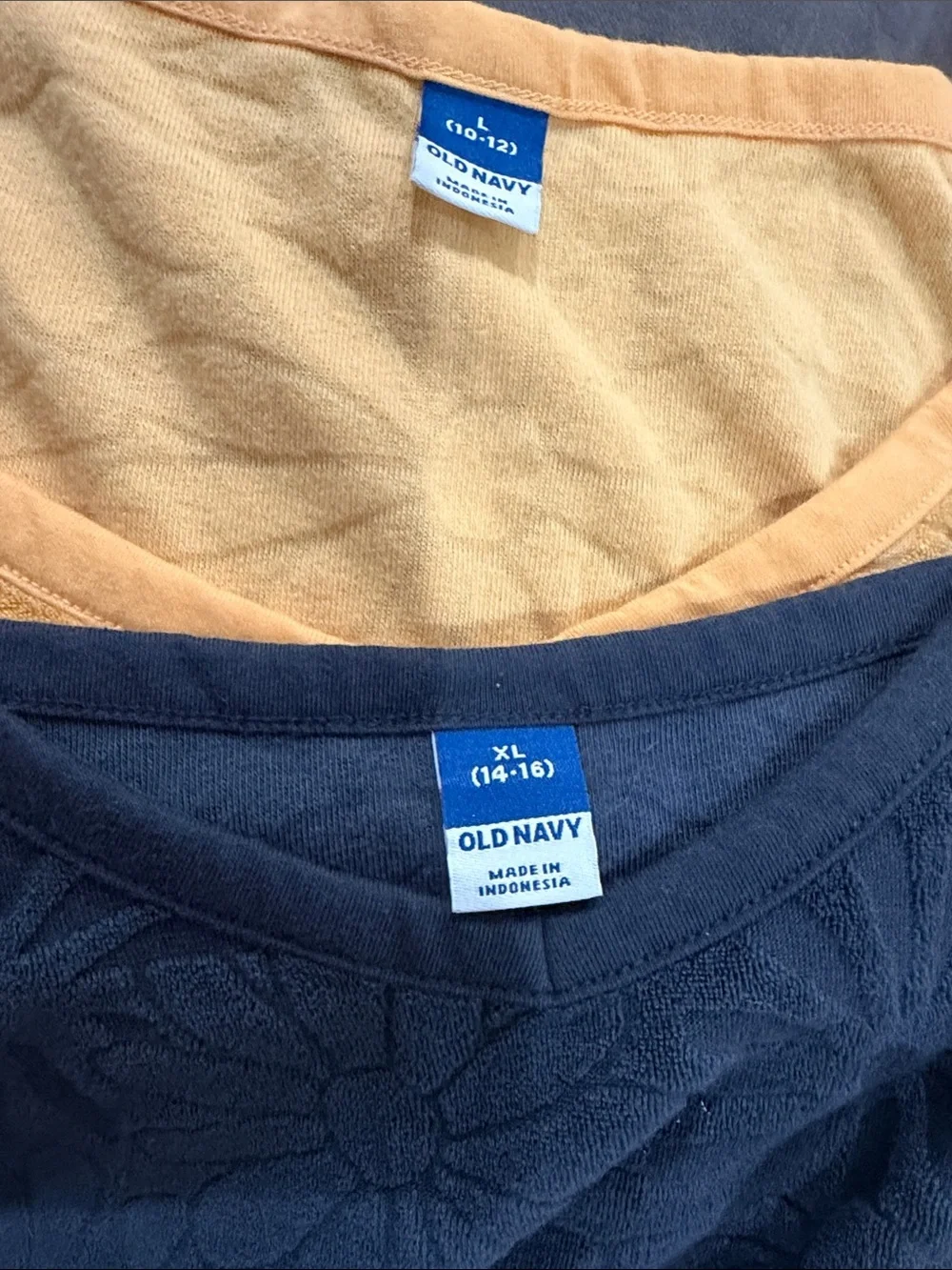 Old Navy Kids Terrycloth Swim Coverups Byndle of 2 - Yellow(10/12) Blue (14/16